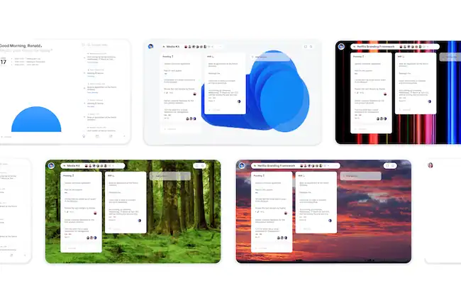 Various Themes in the Any.do Daily Planner App