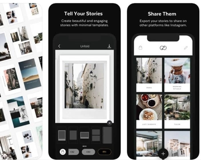 Unfold Collage App for iPhone
