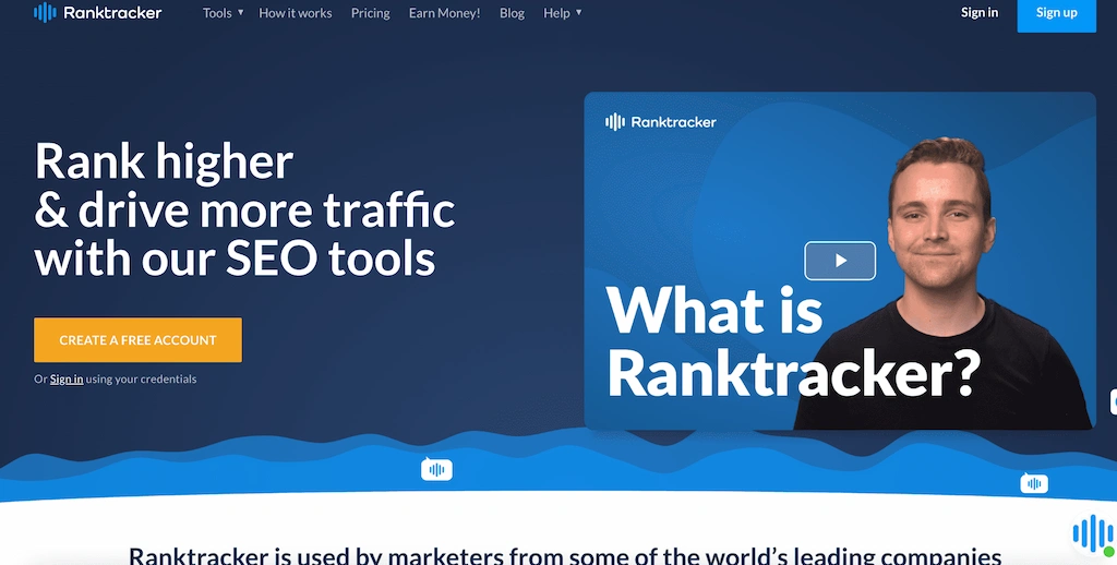 Ranktracker - SEO Rank-Tracking Software