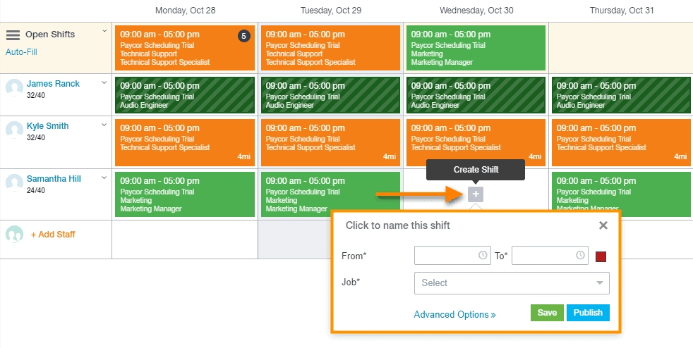 Paycor employee scheduling software for small business