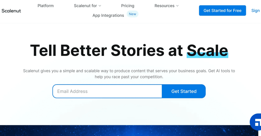 Scalenut - an AI-powered storytelling and content writing assistant