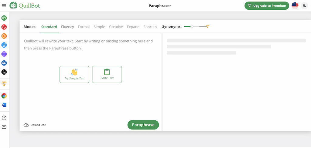 QuillBot - an AI-powered writing and paraphrasing tool