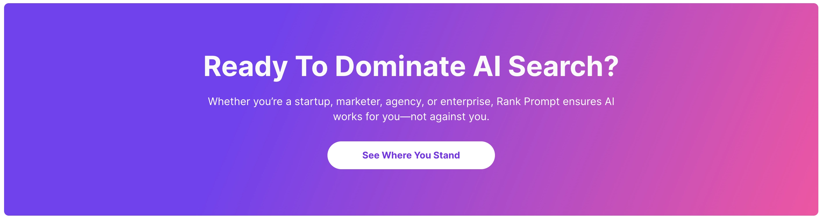 Rank Prompt - Dominate AI Search