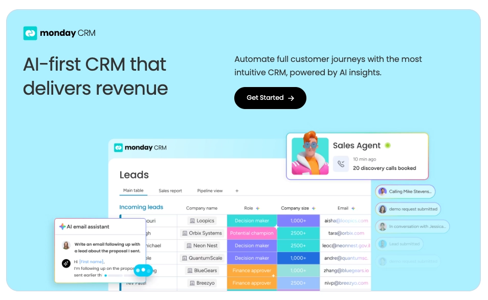 Monday.com CRM Platform