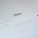 Grok ai interface with a question prompt